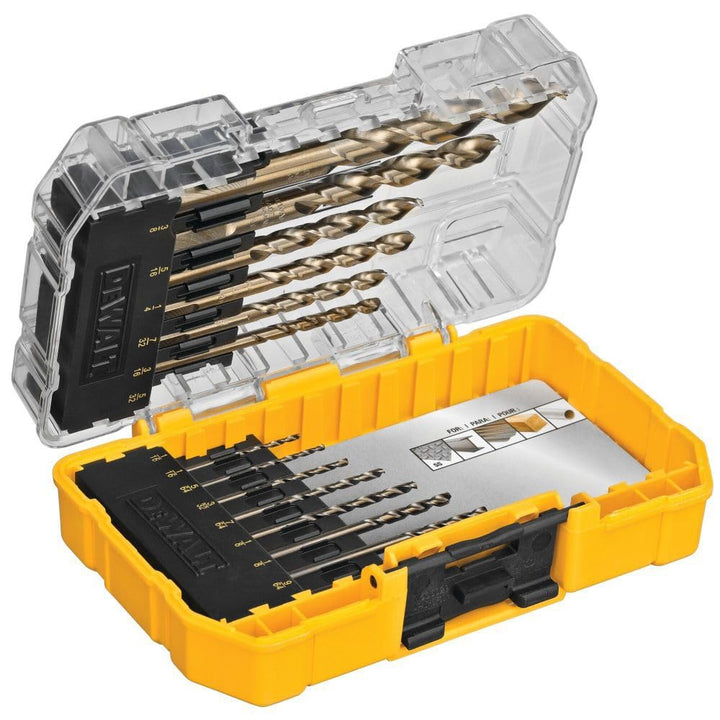 DEWALT Cobalt Bohrersatz mit Zentrierspitze, 14-teilig (DWA1240) Kobalt, Kobalt