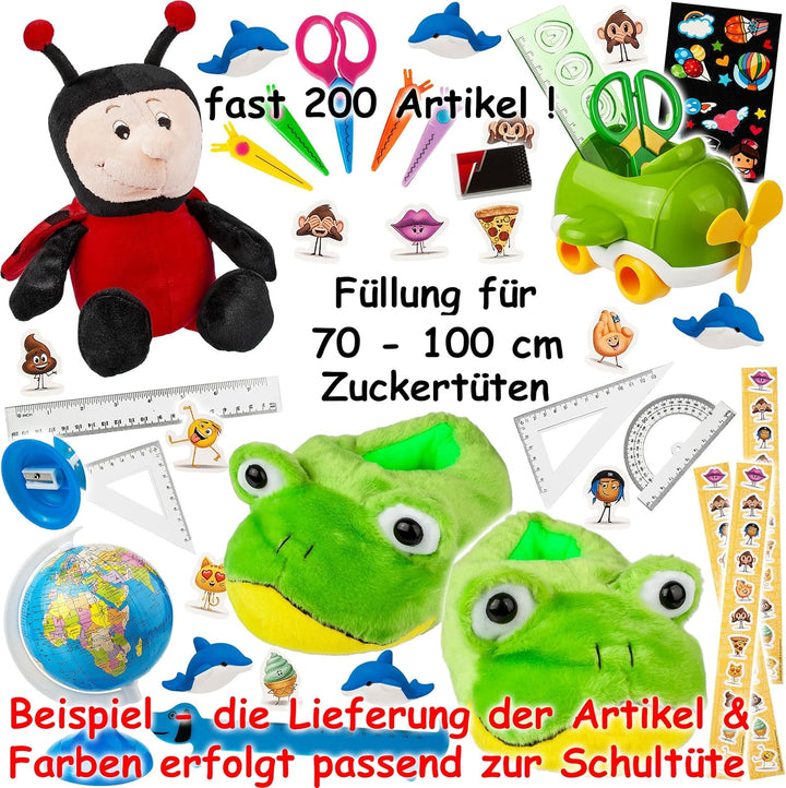 alles-meine.de GmbH Schultüte - Delfine/Unterwasser 35-100 cm Grösse wählbar Zubehör - komplette Fül