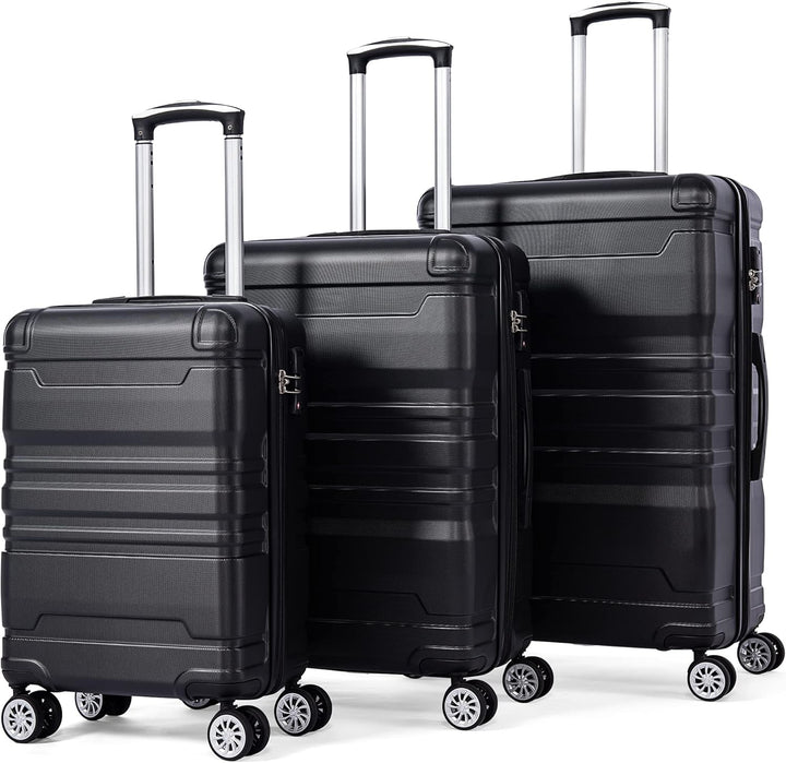 Merax Hartschalenkofferset Hartschalenkoffer Reisekoffer Set, Trolley Koffer mit TSA-Schloss und Uni