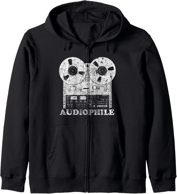 Audiophile - Reel to Reel Tape T-Shirt Kapuzenjacke