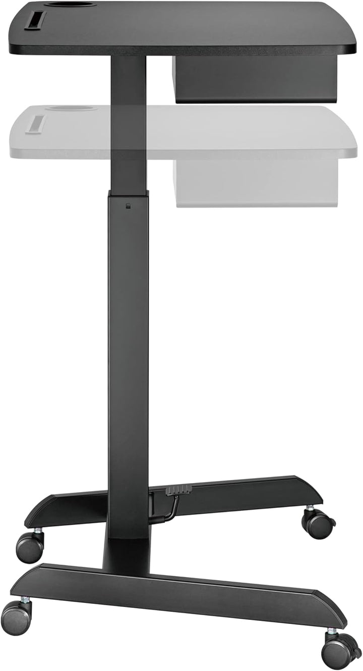 VDD Schreibtisch-Sitz-Steh-Laptoptisch - Präsentationstisch - fahrbar - höhenverstellbar