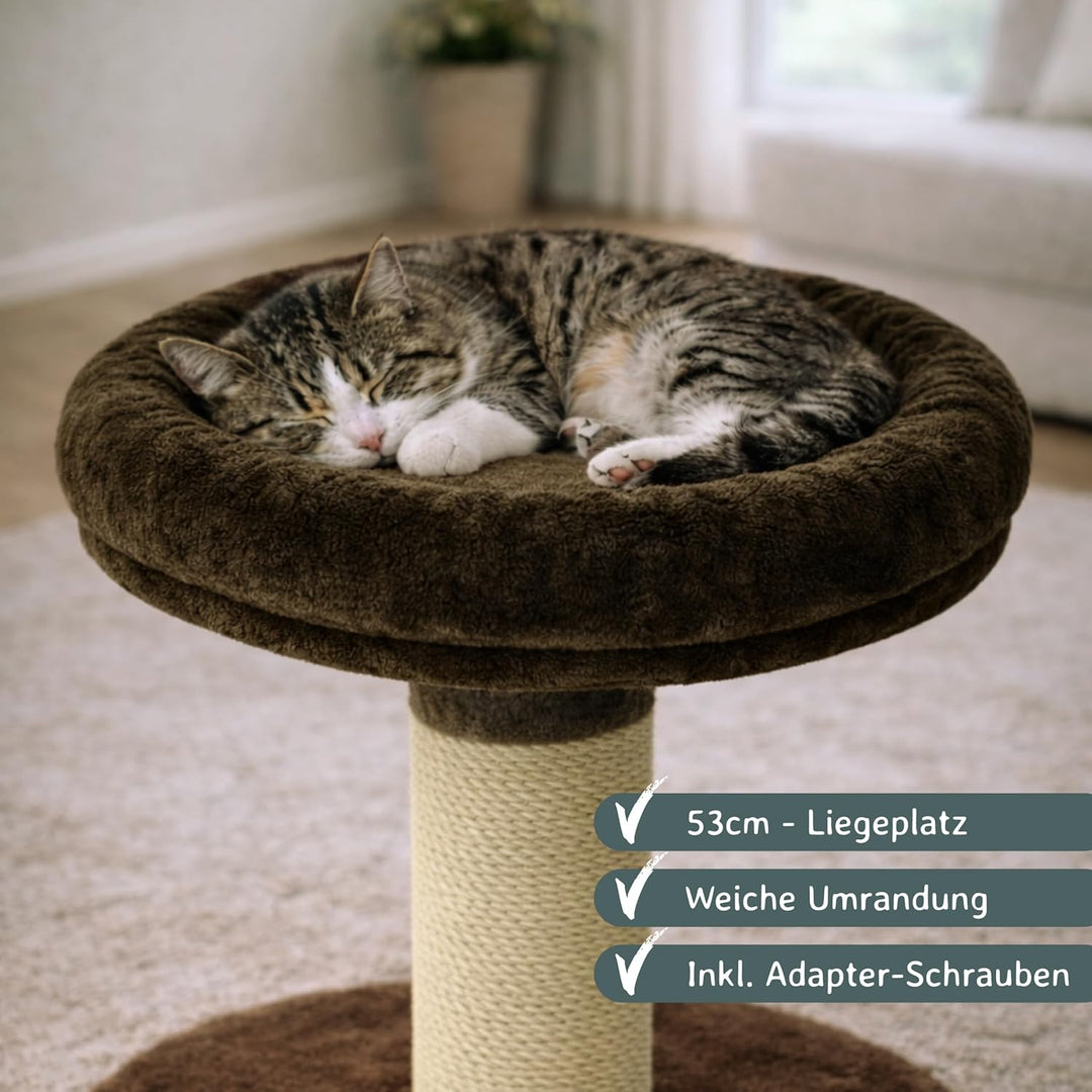 nanook - Liegeplatz, Liegemulde XL - Liegefläche Ø 53 cm - für grosse Katzen geeignet - für M8 M10 K
