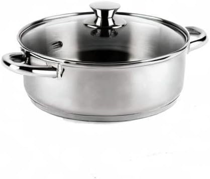 VIER CI20 Induktion, Kochtopf, Edelstahl 18/10 Cacerola Inoxidable 18/10 20 cm, Cacerola Inoxidable