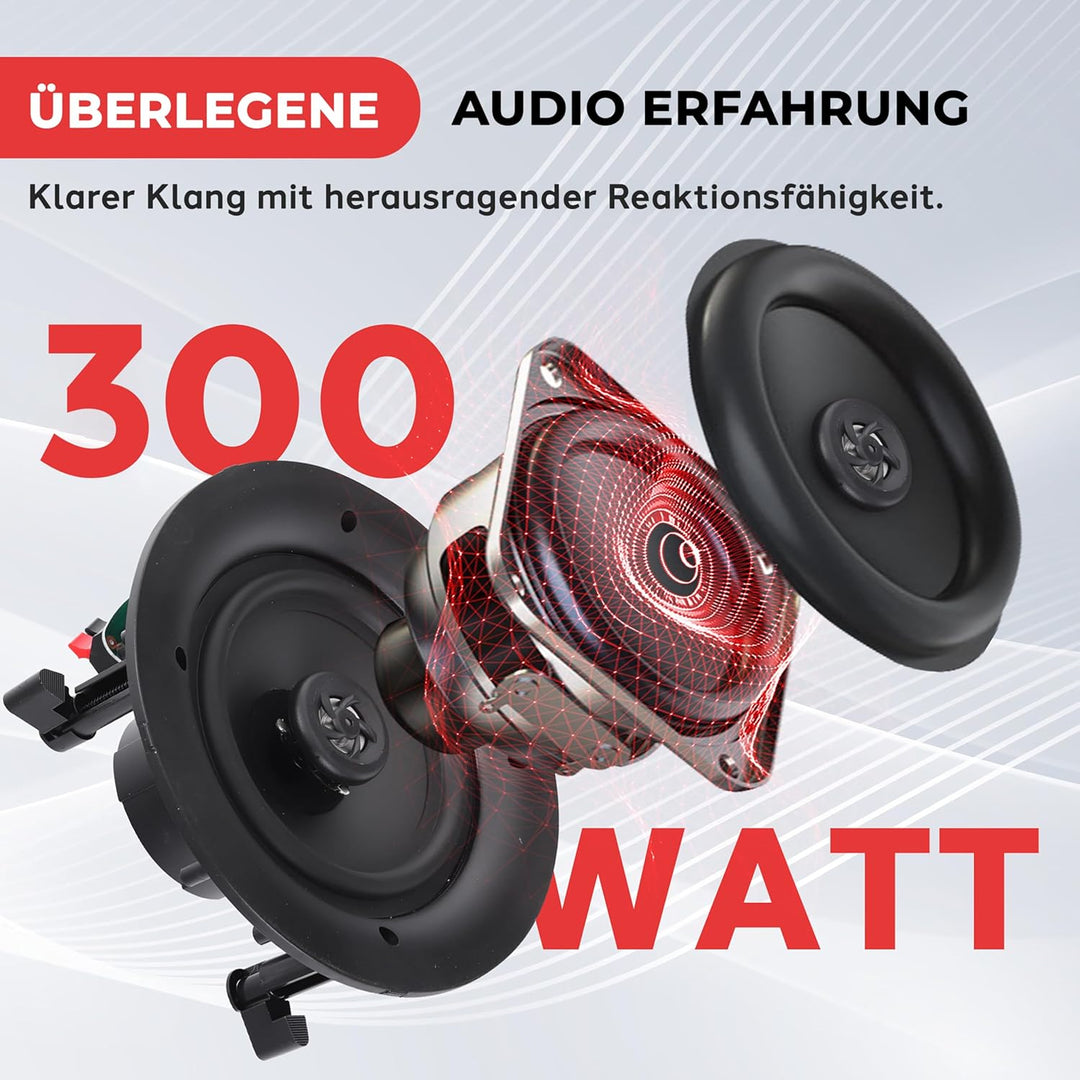 Pyle Home pdic106 25,4 cm Decken-Lautsprecher, Schwarz