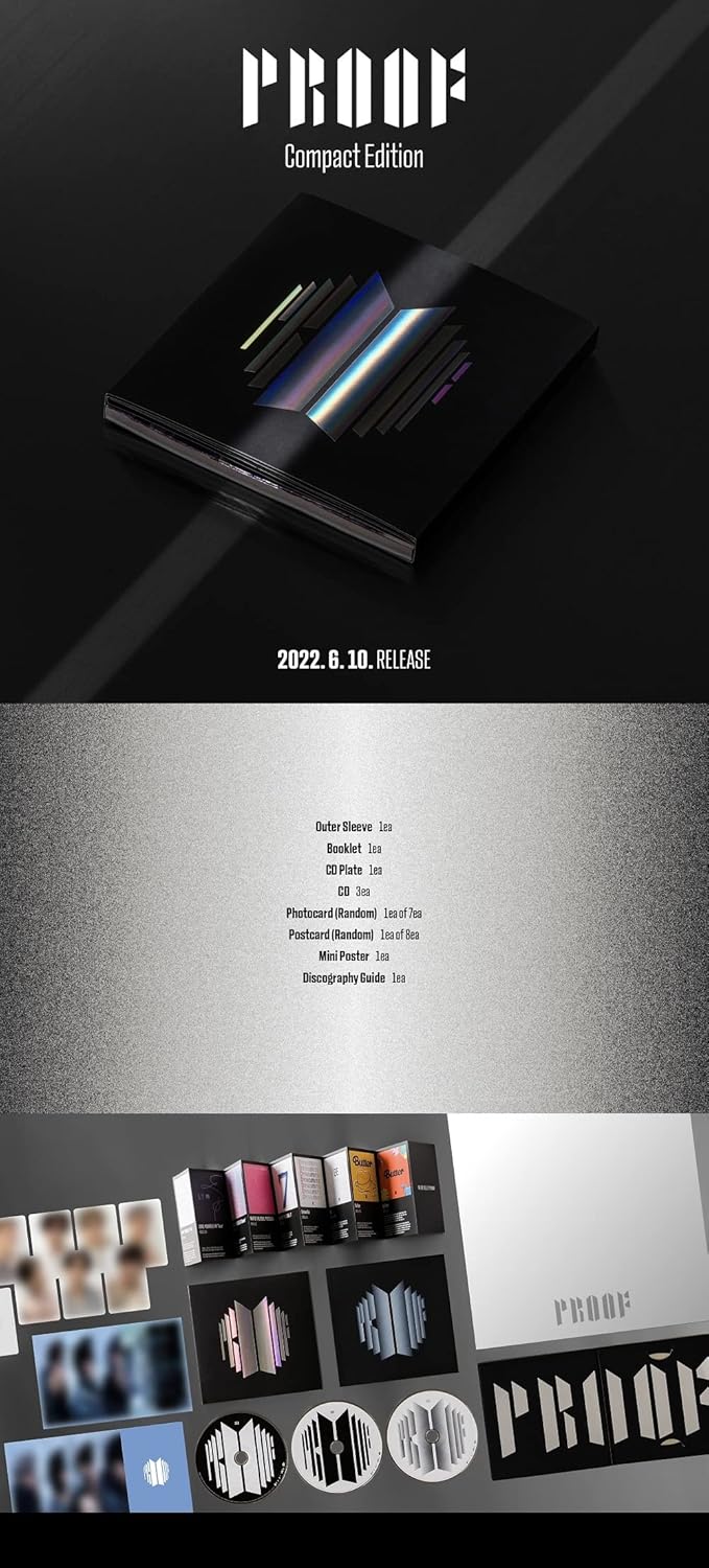 Dreamus BTS BANGTAN BOYS – Proof Standard + Compact Edition [BTS Anthology Album] 6CD+1Faltposter Ex