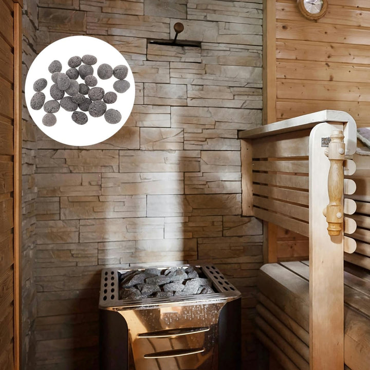 1 Beutel Sauna-Heizsteine – Natursteine 1 kg für Dampf- und Trockensauna, Feuerstelle, Innen- un