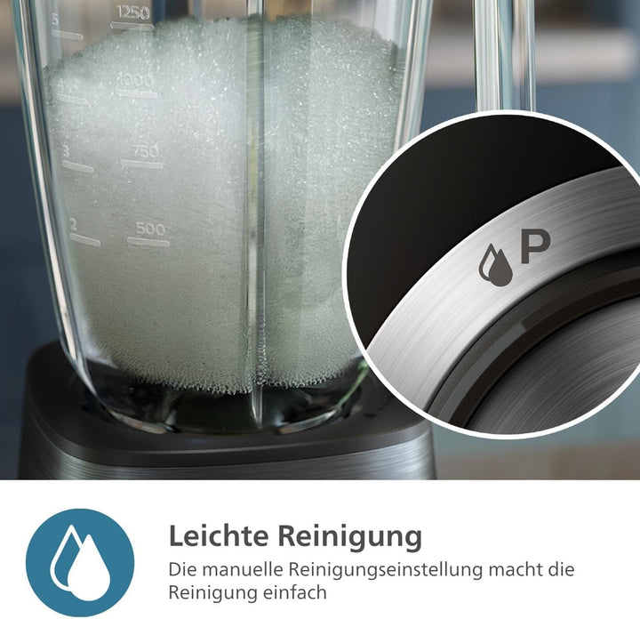 Philips 5000-Serie Standmixer - 1000 W. 2L maximales Fassungsvermögen. ProBlend Plus-Technologie. Sp