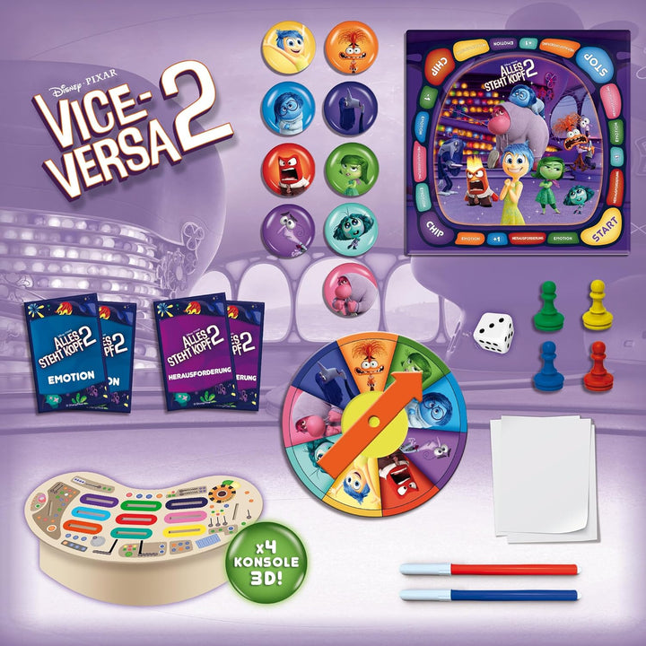 Lisciani - Alles Steht Kopf 2 – Das Spiel Der Emotionen - Pädagogisches Spiel Ab 4 Jahren - Emotione