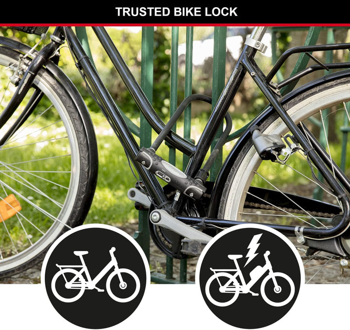 MASTER LOCK Bügelschloss [Schlüsselschloss] [mit Halterung] [Zertifiziertes Fahrrad Schloss - Secure