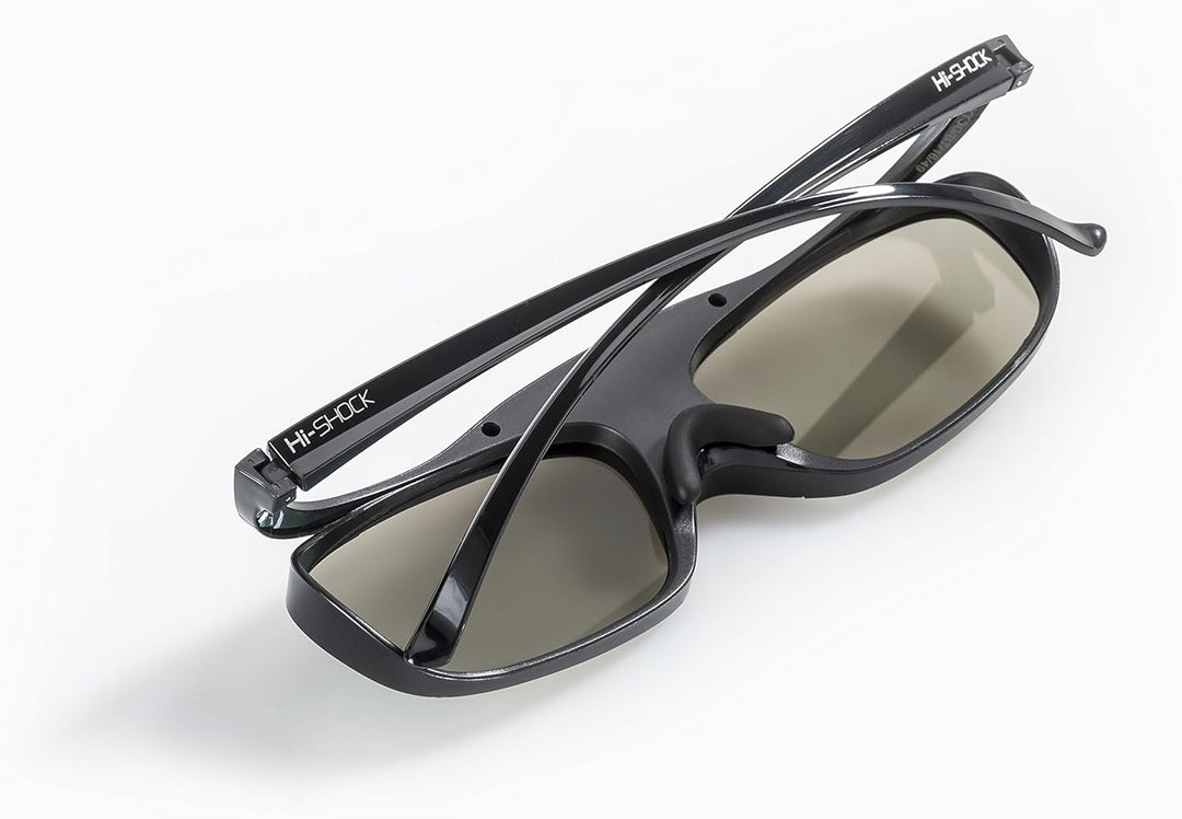 2X Hi-Shock® RF/BT Pro Black Heaven & Dualcase| Aktive 3D Brille für 3D TVs von Sony, Samsung | komp