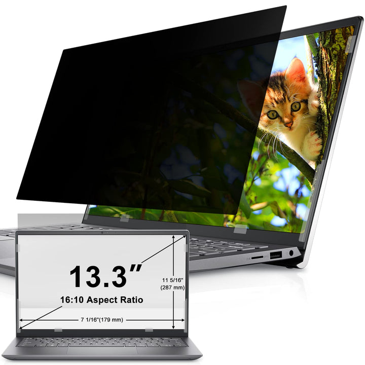 Laptop Sichtschutzfolie 13.3 Zoll, 16:10 Seitenverhältnis Abnehmbarer Sichtschutz Anti Blaulicht Ble