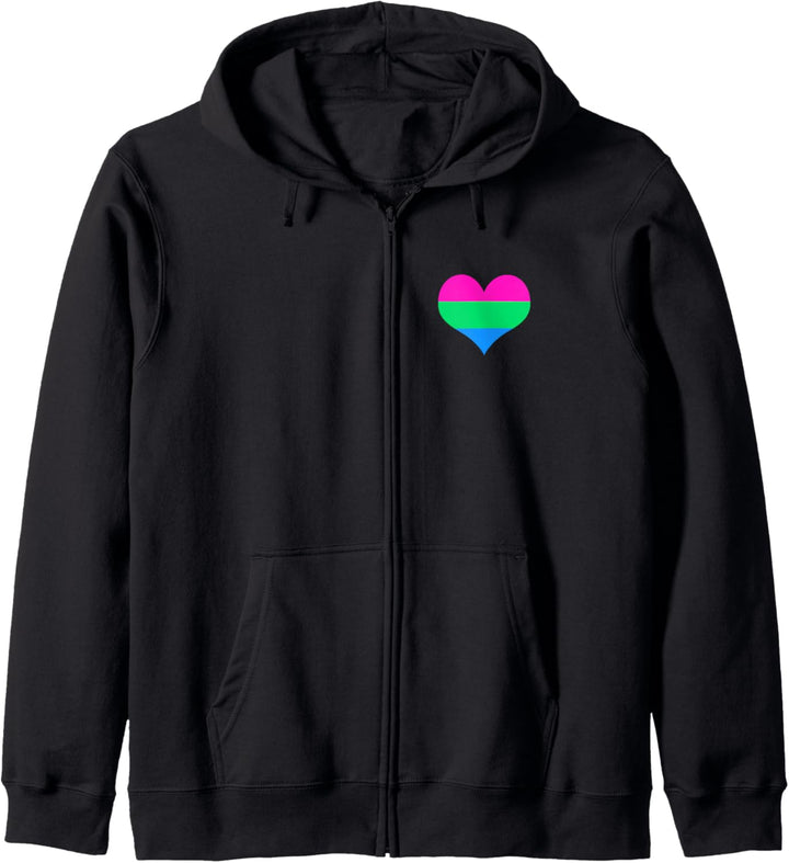 Polysexueller Stolz Flagge Kapuzenjacke