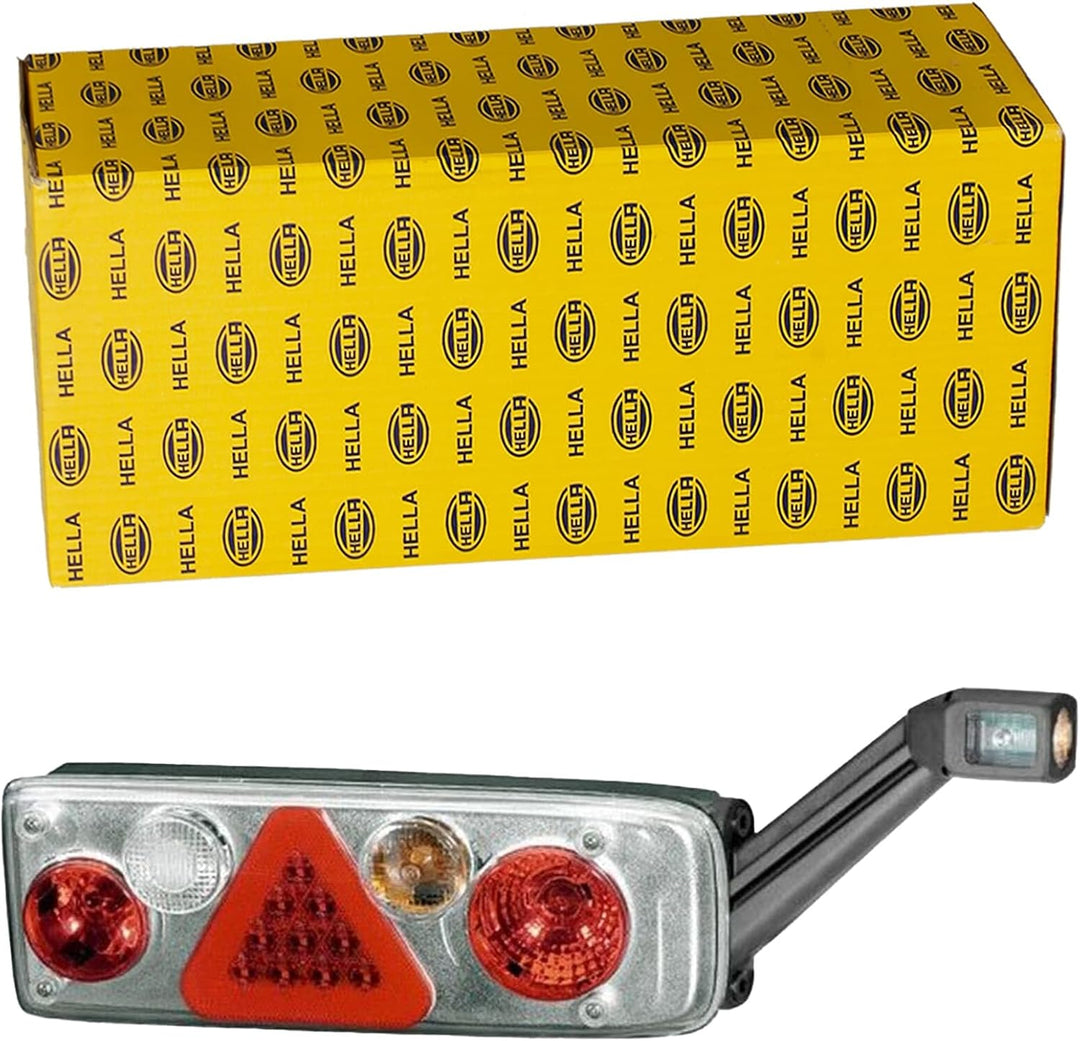 HELLA - Heckleuchte - EasyConn II Hybrid - Hybrid - 24V - Anbau/geschraubt - Lichtscheibenfarbe: gla