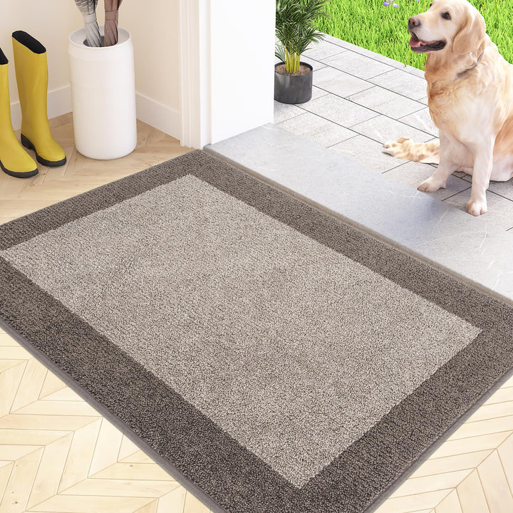 FCSDETAIL Schmutzfangmatte Innen 50 x 80 cm, rutschfeste Fussmatte, waschbar Sauberlaufmatte, absorb
