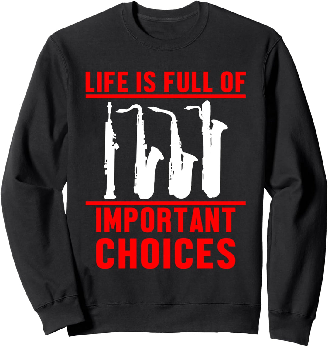 Blasinstrumente Blasorchester Saxophon Oboe Fagott Trompete Sweatshirt