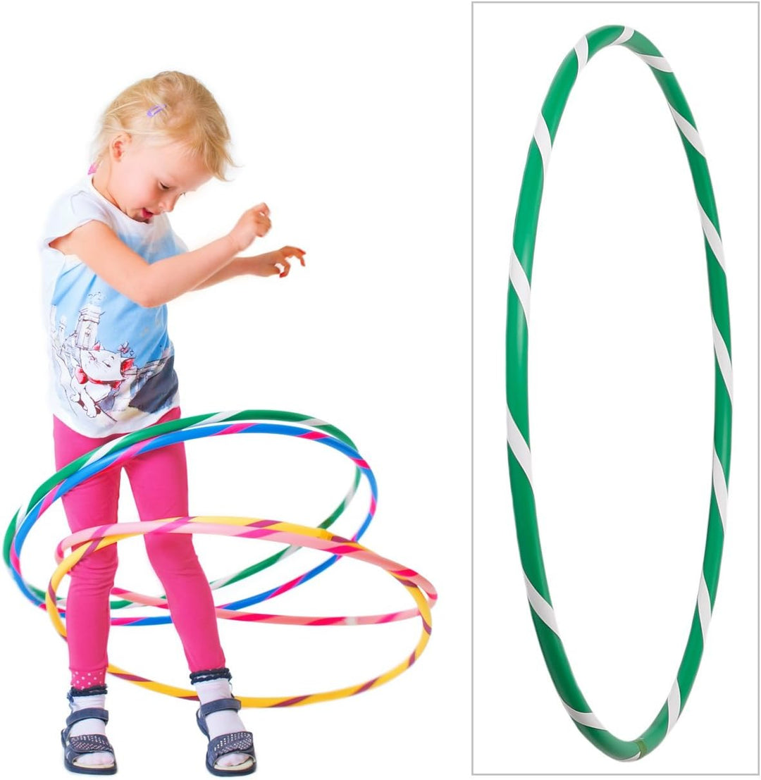 HOOPOMANIA Bunter Kinder Hula Hoop [Ø60cm - Ø80cm] Hula Hoop für Kinder in vielen Farben Ø70cm Grün-