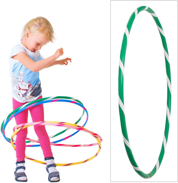 HOOPOMANIA Bunter Kinder Hula Hoop [Ø60cm - Ø80cm] Hula Hoop für Kinder in vielen Farben Ø70cm Grün-