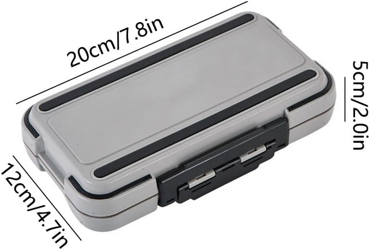 Angelkoffer Tackle Box, Wasserdichter Angelzubehör Box Organizer mit Doppelverschluss-Design für Ang