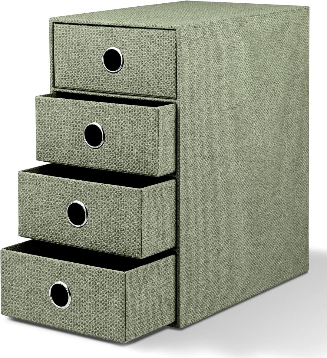 Rössler 1524452674 - S.O.H.O. 4er Schubladenbox für DIN A5, mit Griffloch, Special line Sage, 250 x