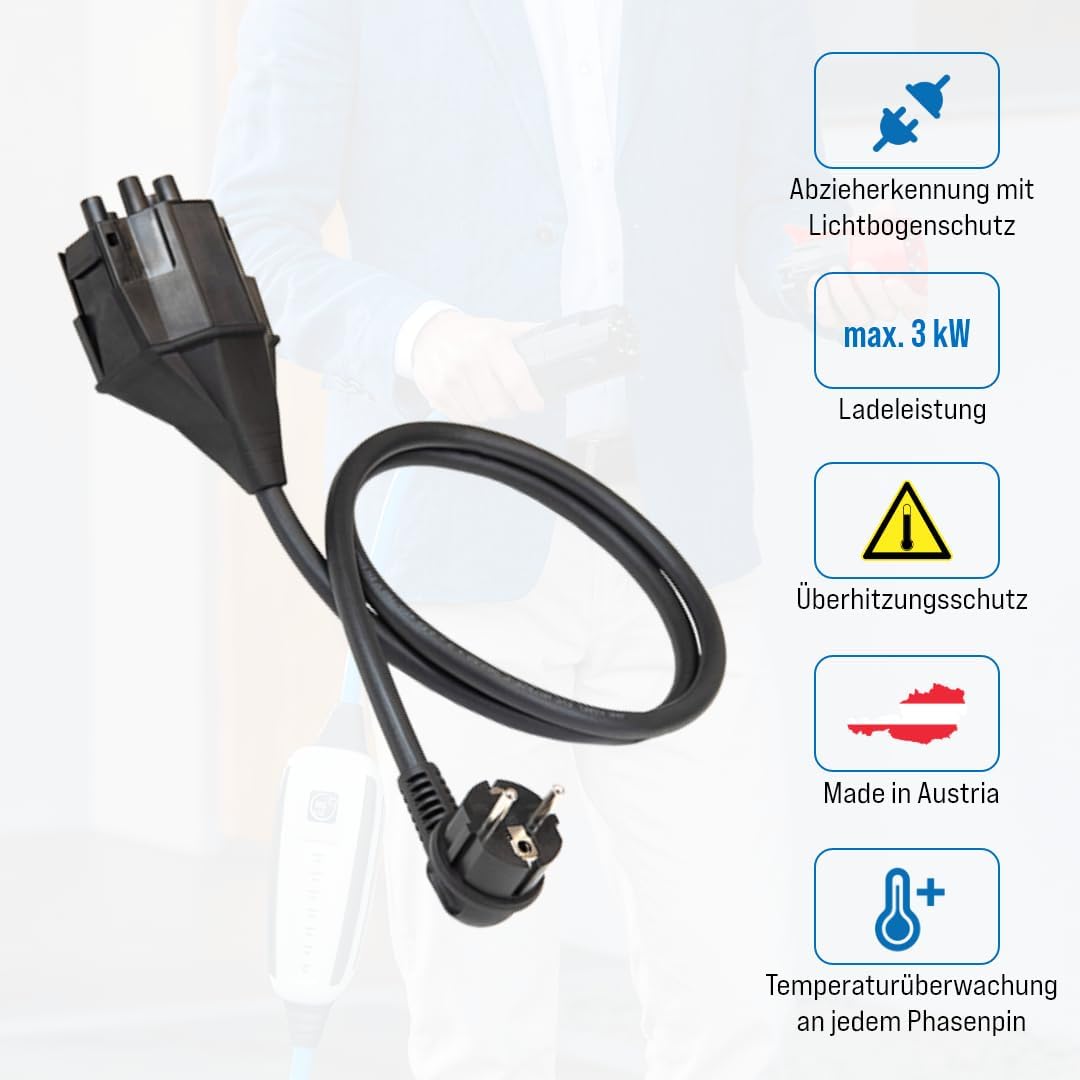 NRGkick Steckeraufsatz Typ E+F Schuko 13A (EU) DINITECH 20001005