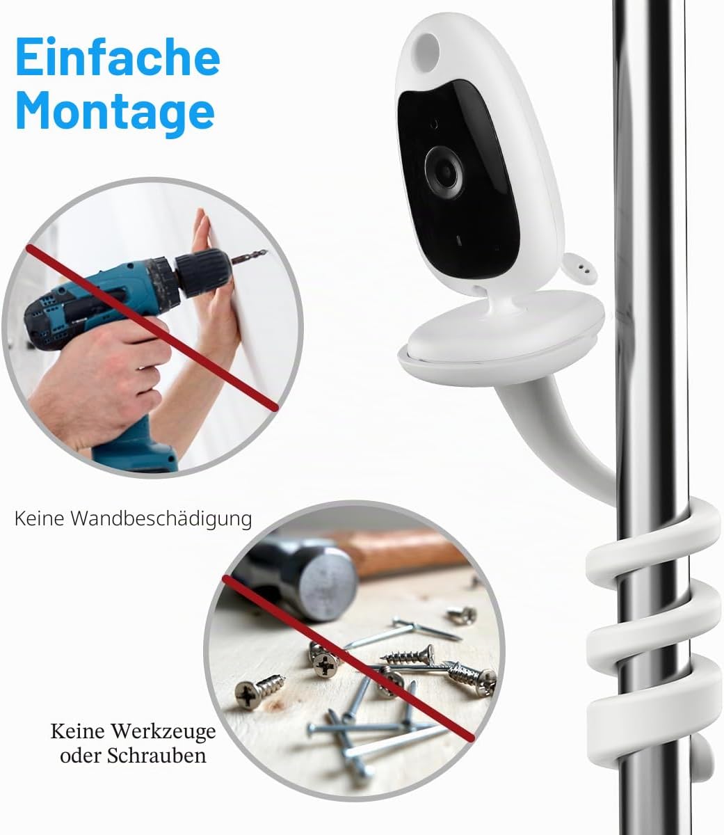 HOLACA Babyphone Halterung für BOIFUN Babyphone mit Kamera Tragbares Vox-Funktion Temperatursensor N