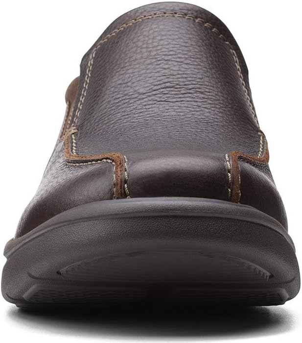 Clarks Herren Bradley Step Slipper 43 EU Weit Brown Tumb, 43 EU Weit Brown Tumb