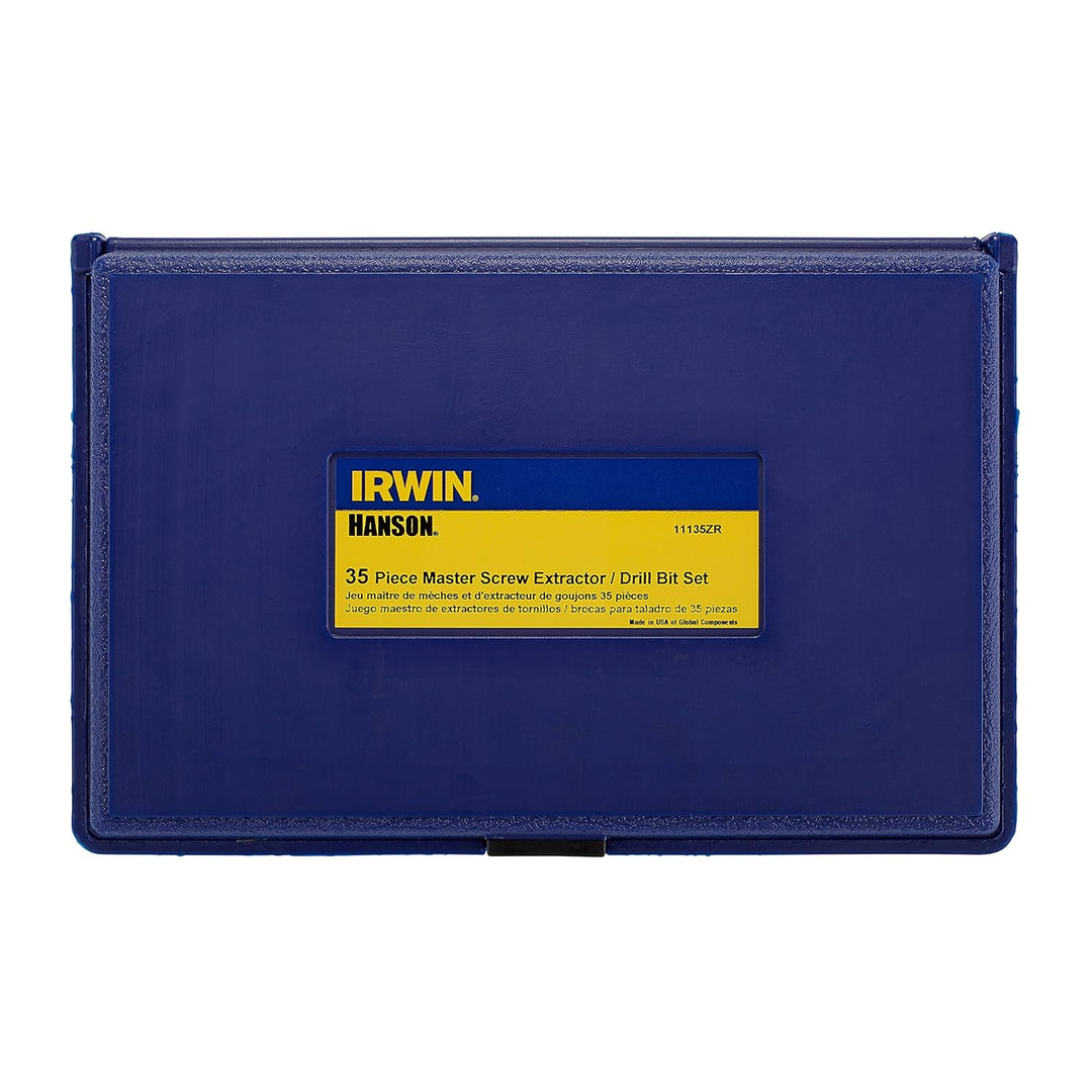 Irwin 1135ZR Schraubenausdreher/Bohrer-Set, 35-teilig Schraubenausdreher, spiralförmig 35-Piece, Sch