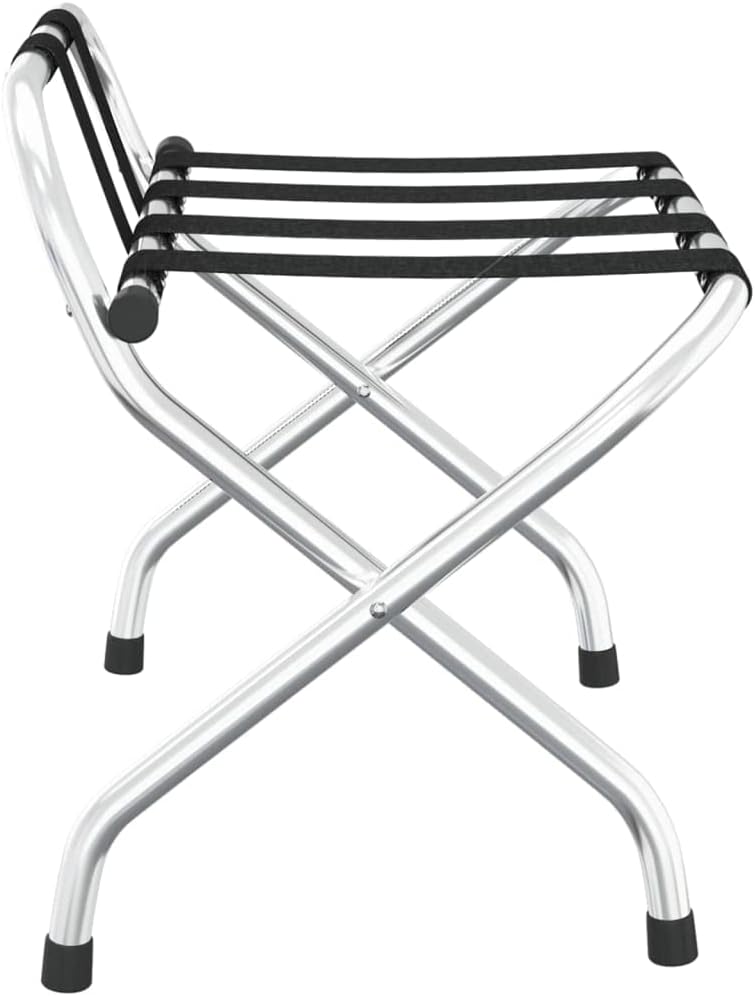 Gepäckträger mit Rückenlehne aus stabilem Metallgestell, 56 x 39 x 52 cm, klappbar und platzsparend,