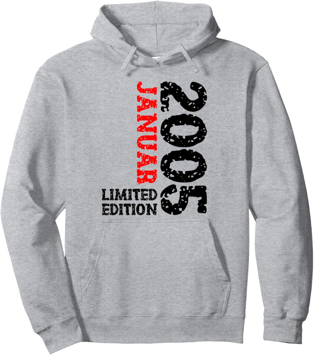 18. Geburtstag Frauen Männer Limited Edition Januar 2005 Pullover Hoodie