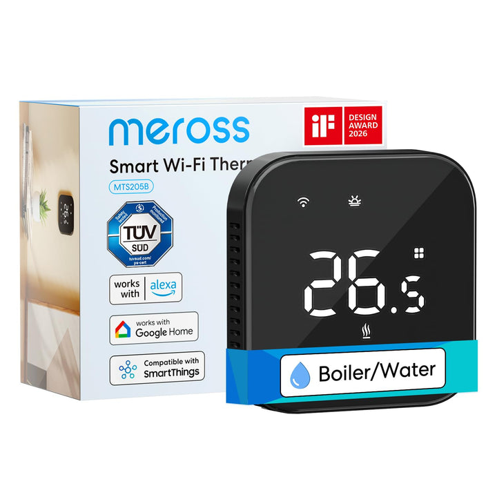 Meross Heizungsthermostat Thermostat Heizung Smart Fussbodenheizungsthermostat WLAN Digitaler Berühr