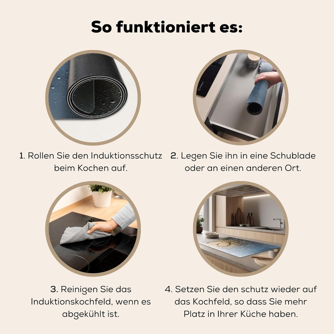 Herdabdeckplatte Einteilig Ceranfeld Abdeckplatte Küche Deko Ceranfeldabdeckung Herdabdeckung Indukt