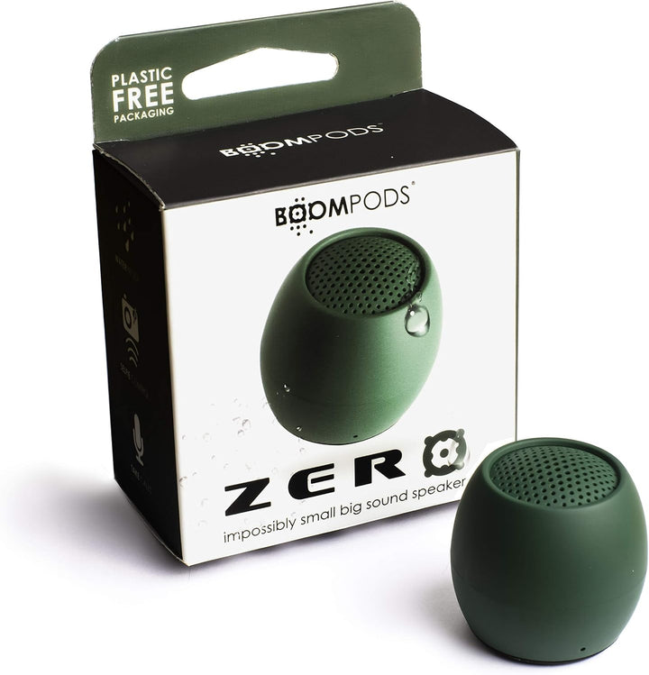 Boompods Zero Mini Bluetooth Lautsprecher - tragbarer Outdoor Lautsprecher, IPX6 Wasserschutz & 5 St