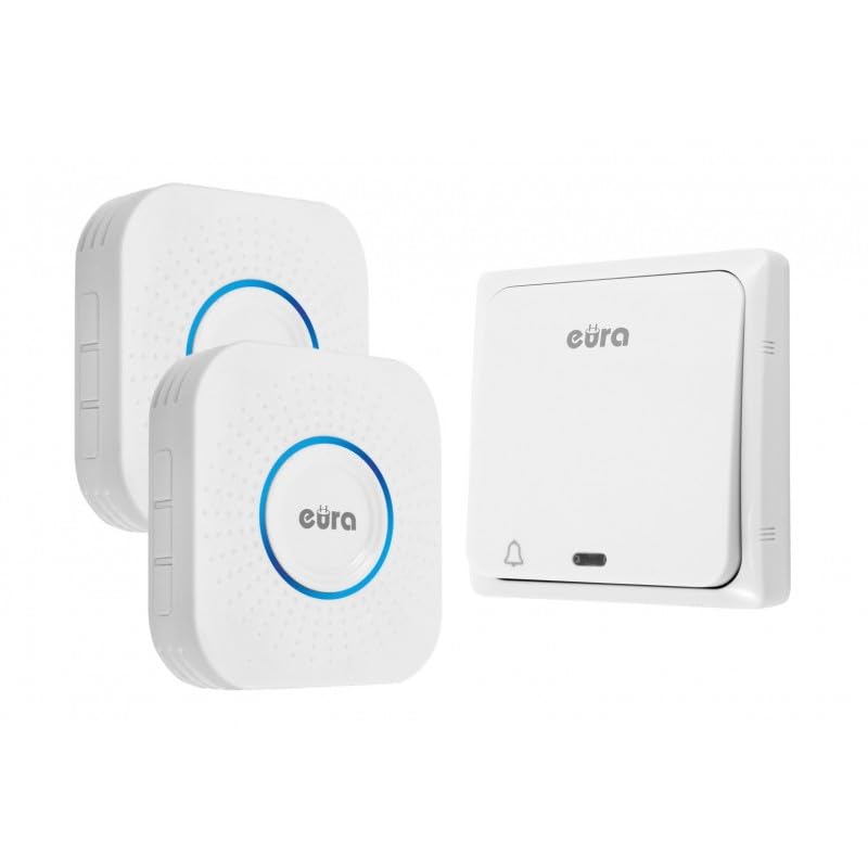 Eura Batterielose Funk-Türklingel CHILL-OUT WDP-82H2 von Eura, Aussenbereich Wasserdicht Kabellose K
