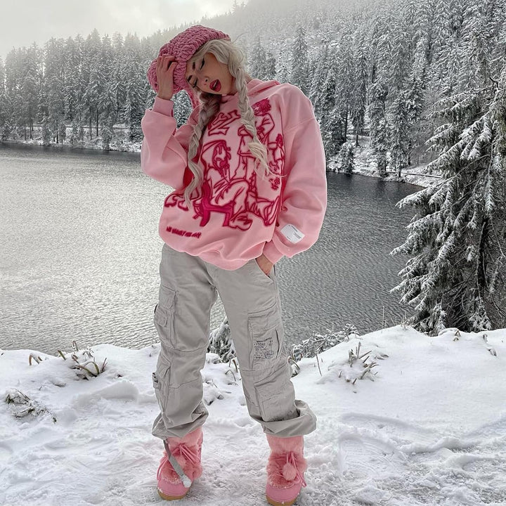 YEOU Unisex St001 Kapuzenpullover S Rosa, S Rosa
