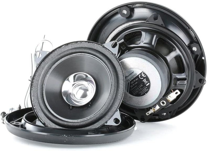 Pioneer TS-G1010F Doppelmembranlautsprecher für Autos (190 W), 10 cm, kraftvoller Klang, IMPP-Membr,