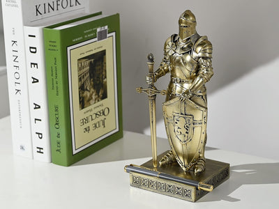 HDMbigmi King's Guard Ornament Ritter Statue für Schreibtisch, Desktop Zubehör Stifthalter Stifthalt
