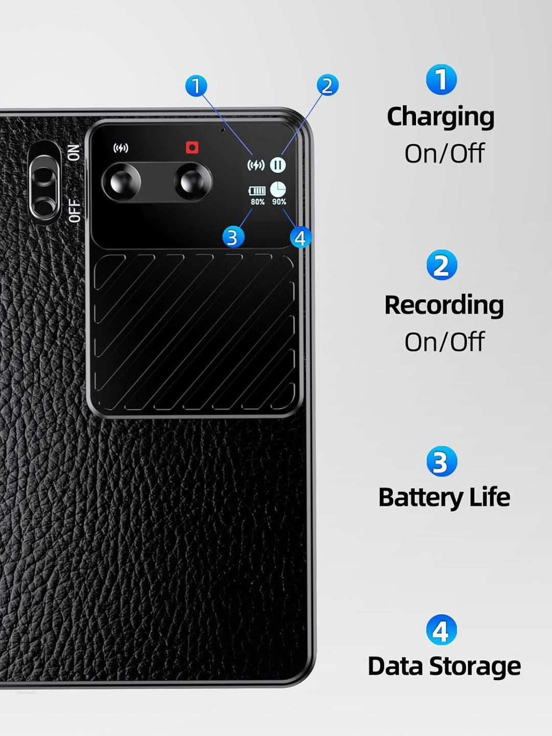 AI Digitales Diktiergerät, Aufnahmegerät mit ChatGPT 4o Transkript, Zusammenf, Übersetzung in 107 Sp