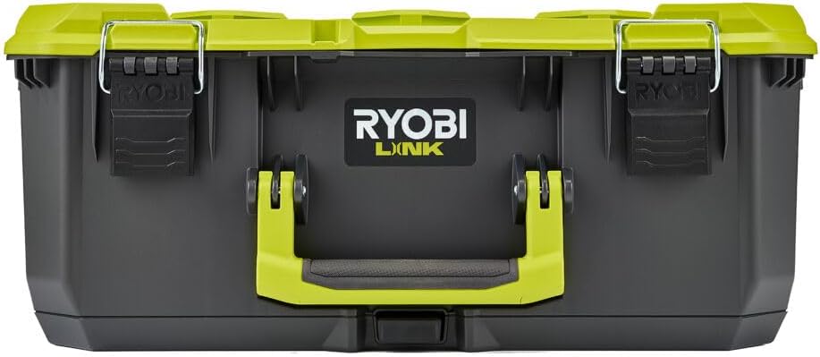 RYOBI LINK Aufbewahrungsbox RSL102 Werkzeugbox M (bis zu 36 kg Tragfähigkeit, Wasserdicht nach IP65)