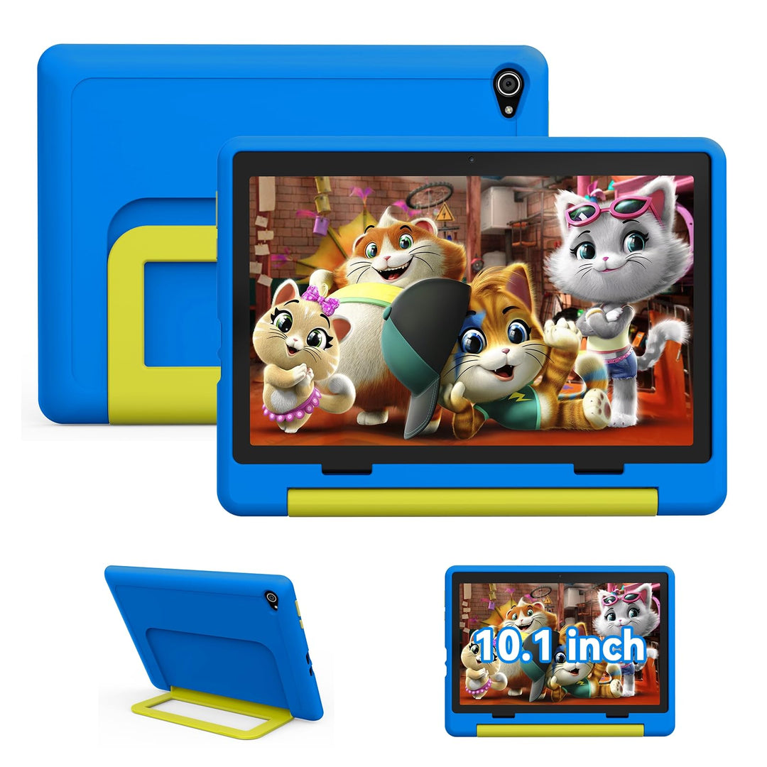 Tablet Kinder 10 Zoll Android 14 HD-Display 1280 x 800 Akku 5000 mAh 8 + 64 GB erweiterbar auf 1TB D