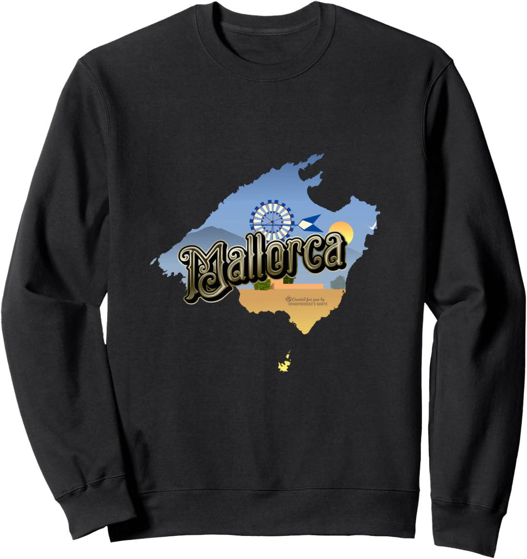 Mallorca Landschaft mit Windmühle Mallorca Sweatshirt