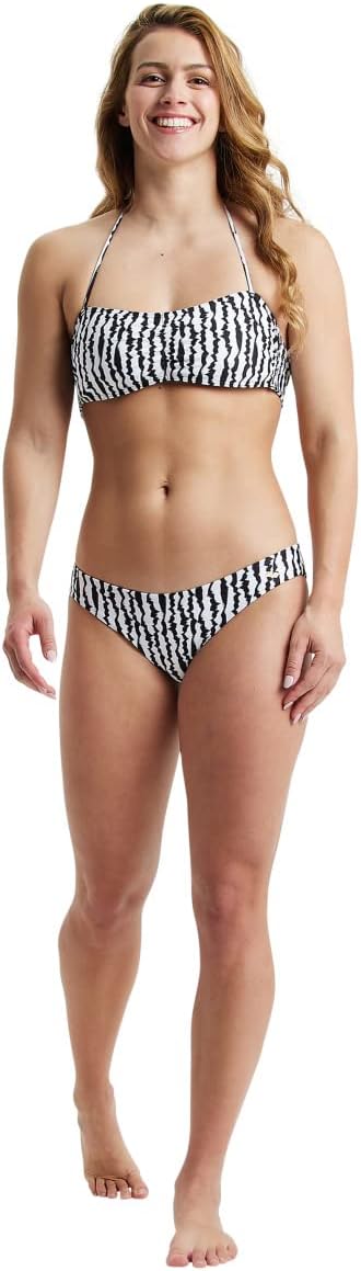 ARENA Damen Women's Bikini Bandeau Allover Zweiteilig (1er Pack) 44 Schwarz Multi, 44 Schwarz Multi