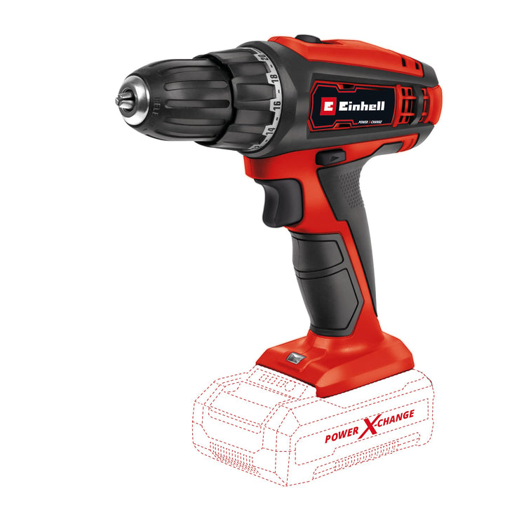 Einhell Akku-Bohrschrauber TC-AS 18 Li-Solo (Lithium Ionen, 18 V, 2-Gang-Getriebe, 21 Drehmomenteins
