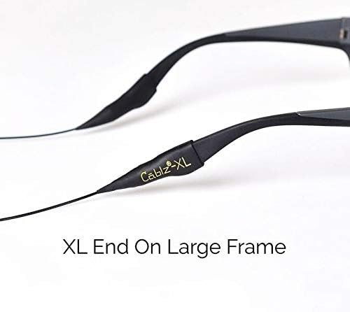 Cablz Zipz Eyewear Retainer 14-Inch/X-Large Schwarz, 14-Inch/X-Large Schwarz