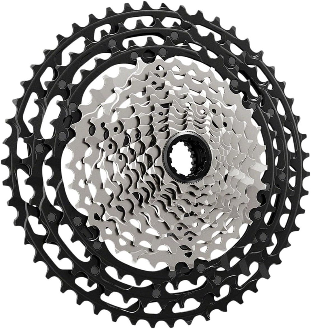 Shimano XTR Cs-M9101 12-Speed Cassette Schwarz/Silber 10-51T, Schwarz/Silber 10-51T