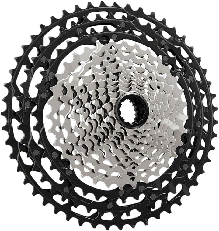 Shimano XTR Cs-M9101 12-Speed Cassette Schwarz/Silber 10-51T, Schwarz/Silber 10-51T
