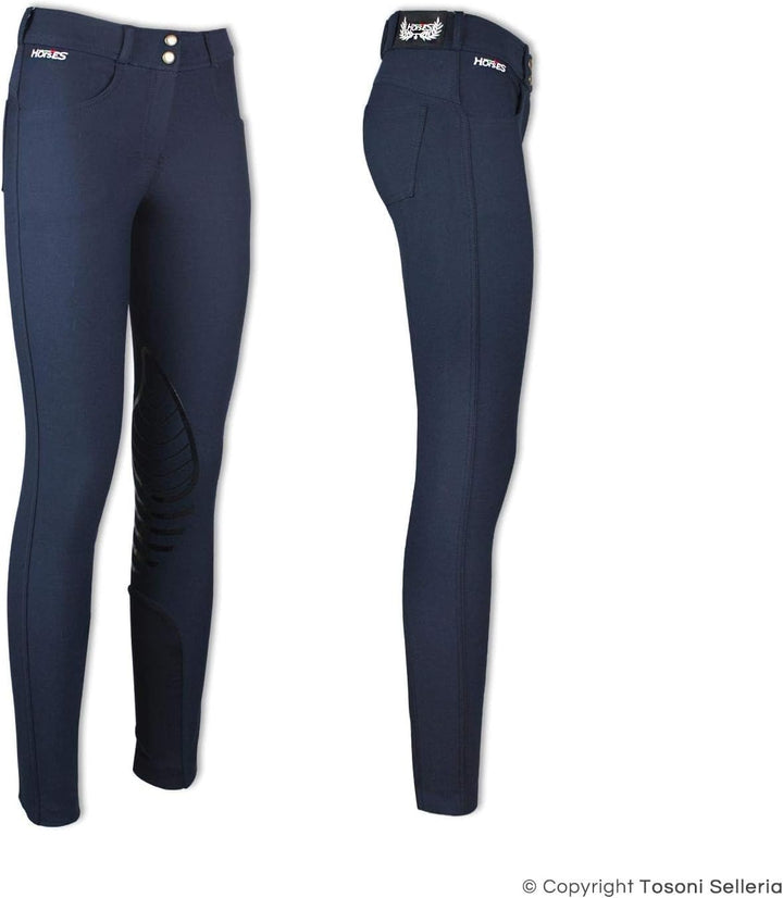 Horses "Aurora Damenhosen ITA 46 / DE 42 Blau, ITA 46 / DE 42 Blau