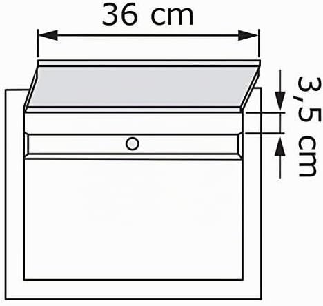 Briefkasten, Design Wandbriefkasten Elegance Weiss - Bravios
