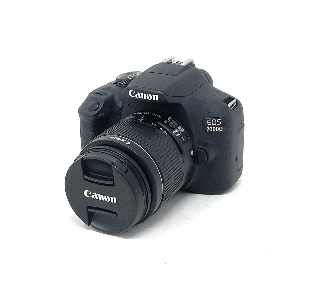 Canon EOS 2000D APS-C DSLR-Kamera mit EF-S 18-55mm Objektiv | 24,1 Megapixel, fest integrierter 3-Zo