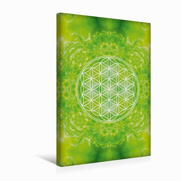 Premium Textil-Leinwand 30 x 45 cm Hoch-Format Blume des Lebens - Heilkraft Natur | Wandbild, HD-Bil