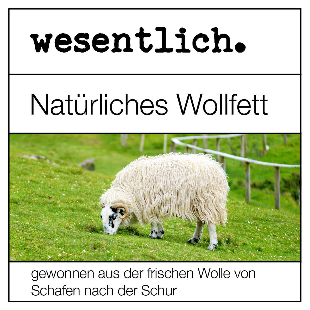 Lanolin Wollfett anhydrat 250g - wasserfrei und kaum Geruch - Wollwachs von wesentlich. frisch 250 g